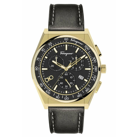 Salvatore Ferragamo Men's Chrono Sport Guilloche Dial Watch SFUI01021 - SuperSaverAU - view 1