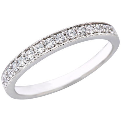 Platinum 0.25ctw Round Diamond Anniversary Band