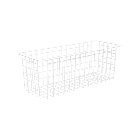 Flexi Storage White Wire Basket - 2 Runner - Half Width - Steel - Versatile - SuperSaverAU - view 1