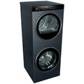 Haier 12kg + 9kg Series 600 Laundry Centre - Stacked Washer and Heat Pump Dryer - Black - HLC1290CTB2