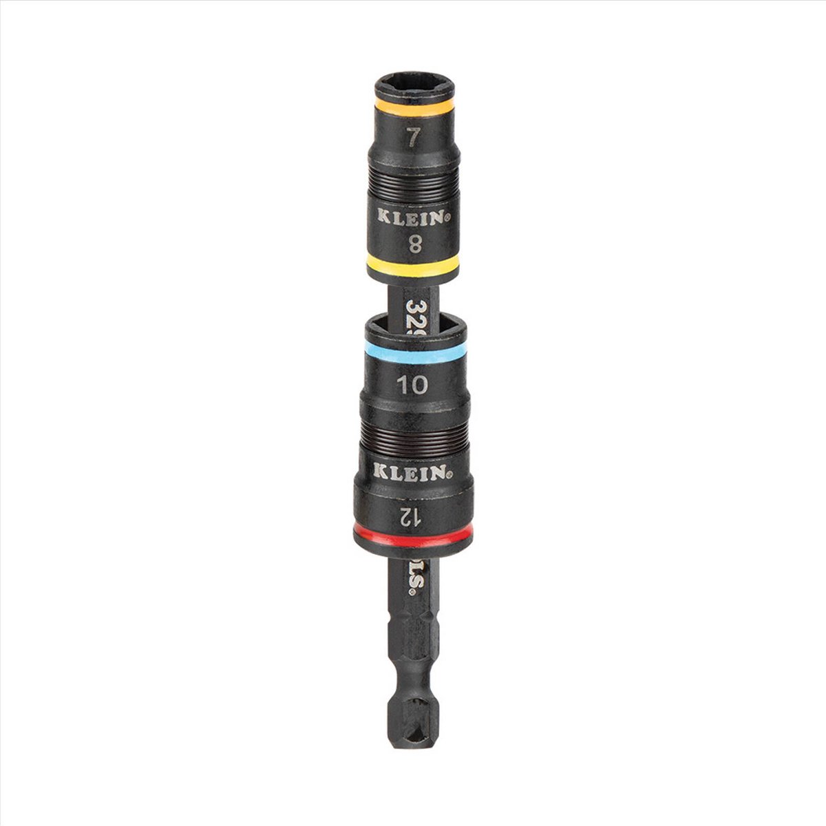 Klein 4 in 1 Impact Rated Flip Socket Set - 7, 8, 10, 12 mm - Metric - SuperSaverAU - view 1