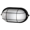 Arlec Black Oval Caged Bunker Light - 1 x 60W E27 - Weather Resistant - 210mm - SuperSaverAU - view 2
