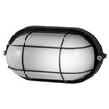 Arlec Black Oval Caged Bunker Light 60W E27 Weather Resistant ABL115