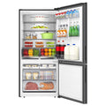 Hisense 503L EcoVision Bottom Mount Fridge - Dark Stainless Steel, 8 Star Energy, Counter Depth - HRBM503E