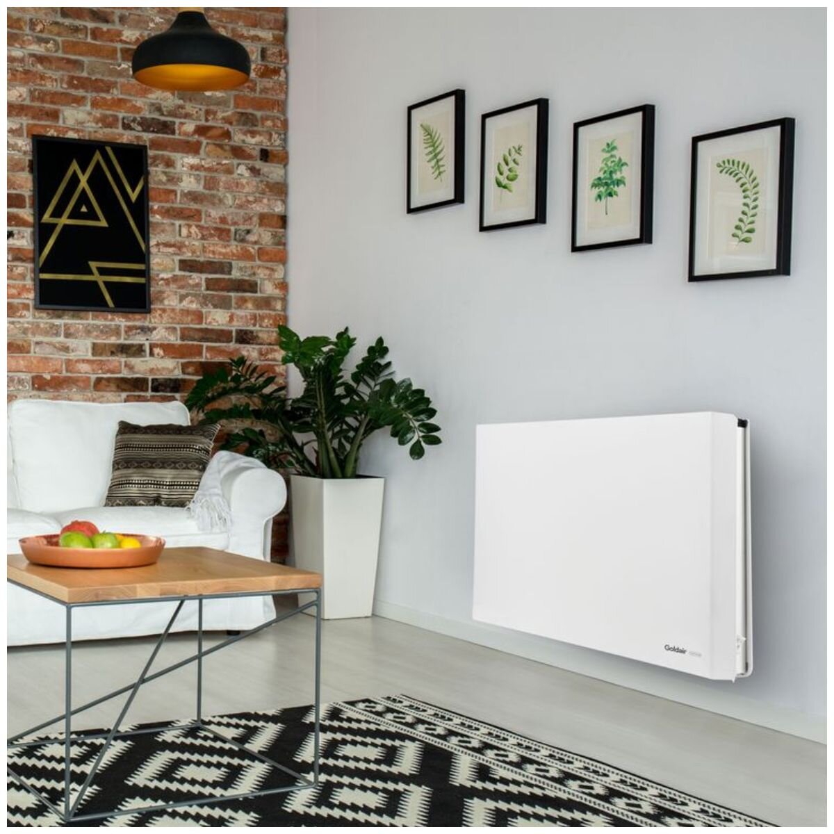 Goldair 2400W Convector Panel Heater - Wi-Fi and Voice Control, 24-Hour Timer, White - GPCV405