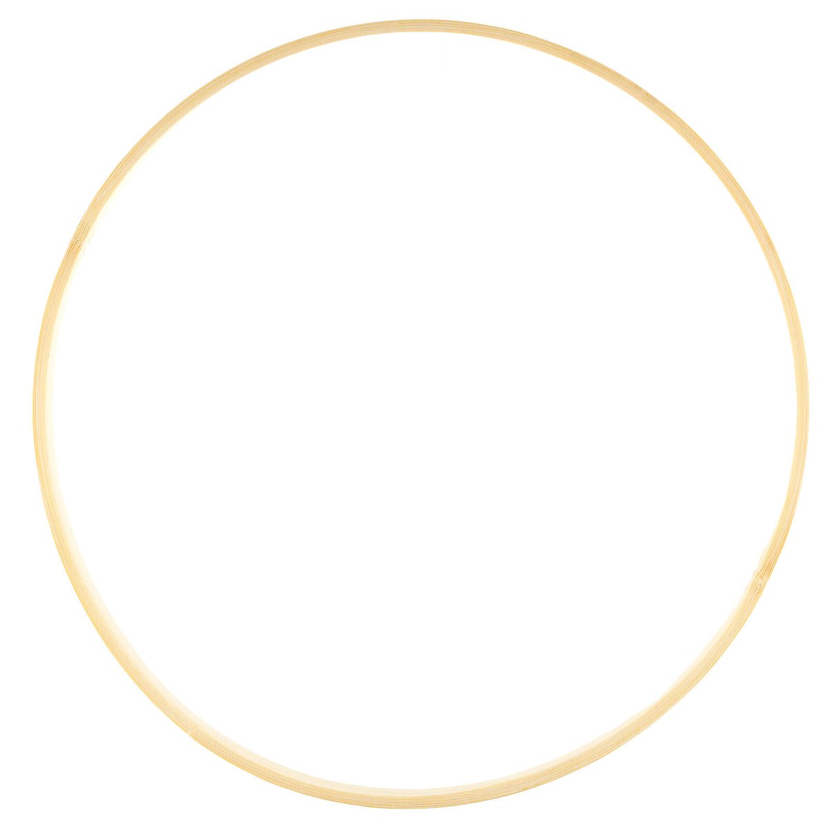Crafted Bamboo Ring - 10 Inch - 254mm - Versatile for Crafts & Decor - SuperSaverAU - view 2