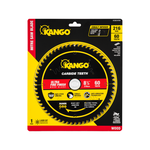 Kango 216mm 60T Wood Mitre Saw Blade KCSB216T60