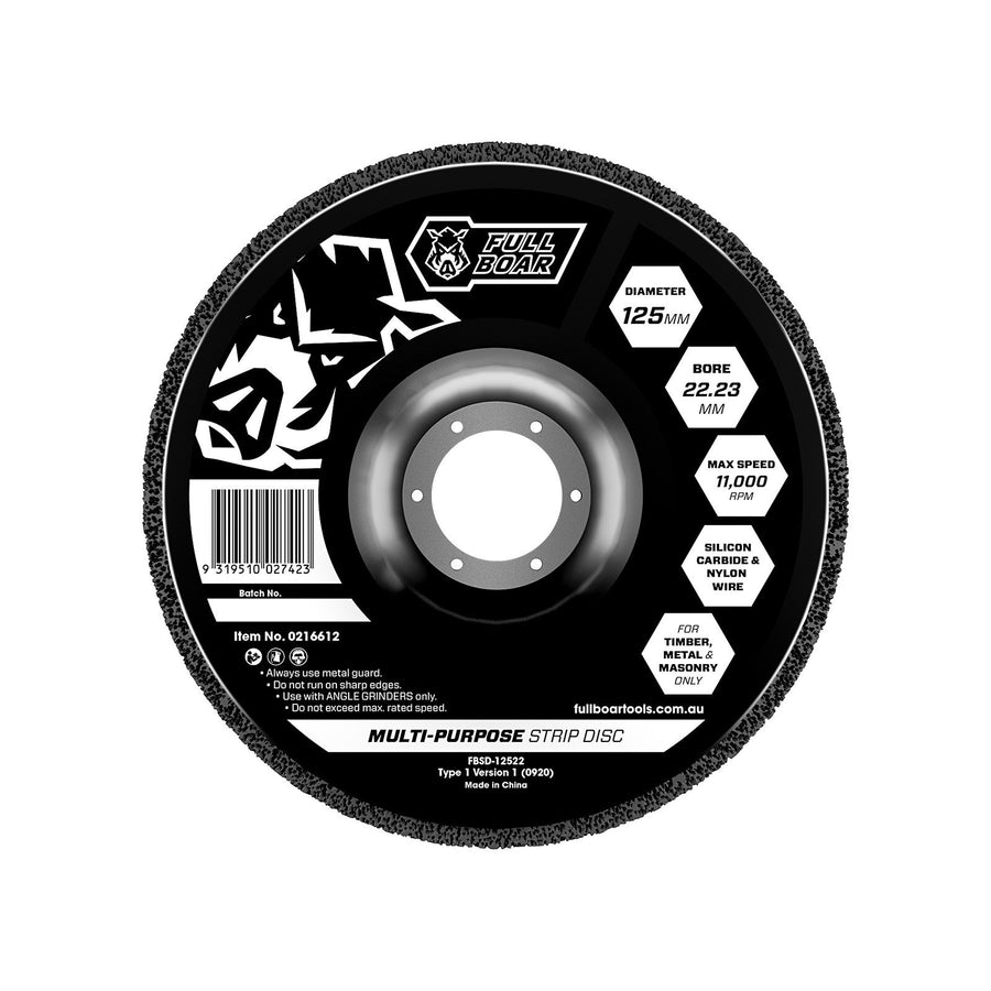 Full Boar 125mm Multi-Purpose Strip Disc - Silicon Carbide