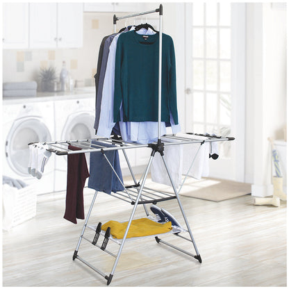 Mesa Gullwing Deluxe Clothes Drying Rack With Mesh Shelf