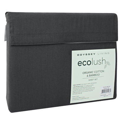 Odyssey Living Eco Lush Organic Cotton And Bamboo King Sheet Set Night Sky