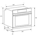 Haier 60cm 600 Series Pyrolytic Oven - 78L, 16 Functions, Steam Assist Plus, Air Fry, Black - HWO60S16TPB5