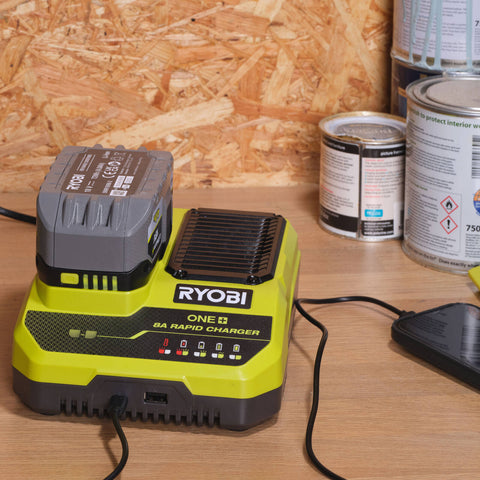 Ryobi 18V ONE+ 8A Rapid Charger RC18180 for ONE+ Batteries