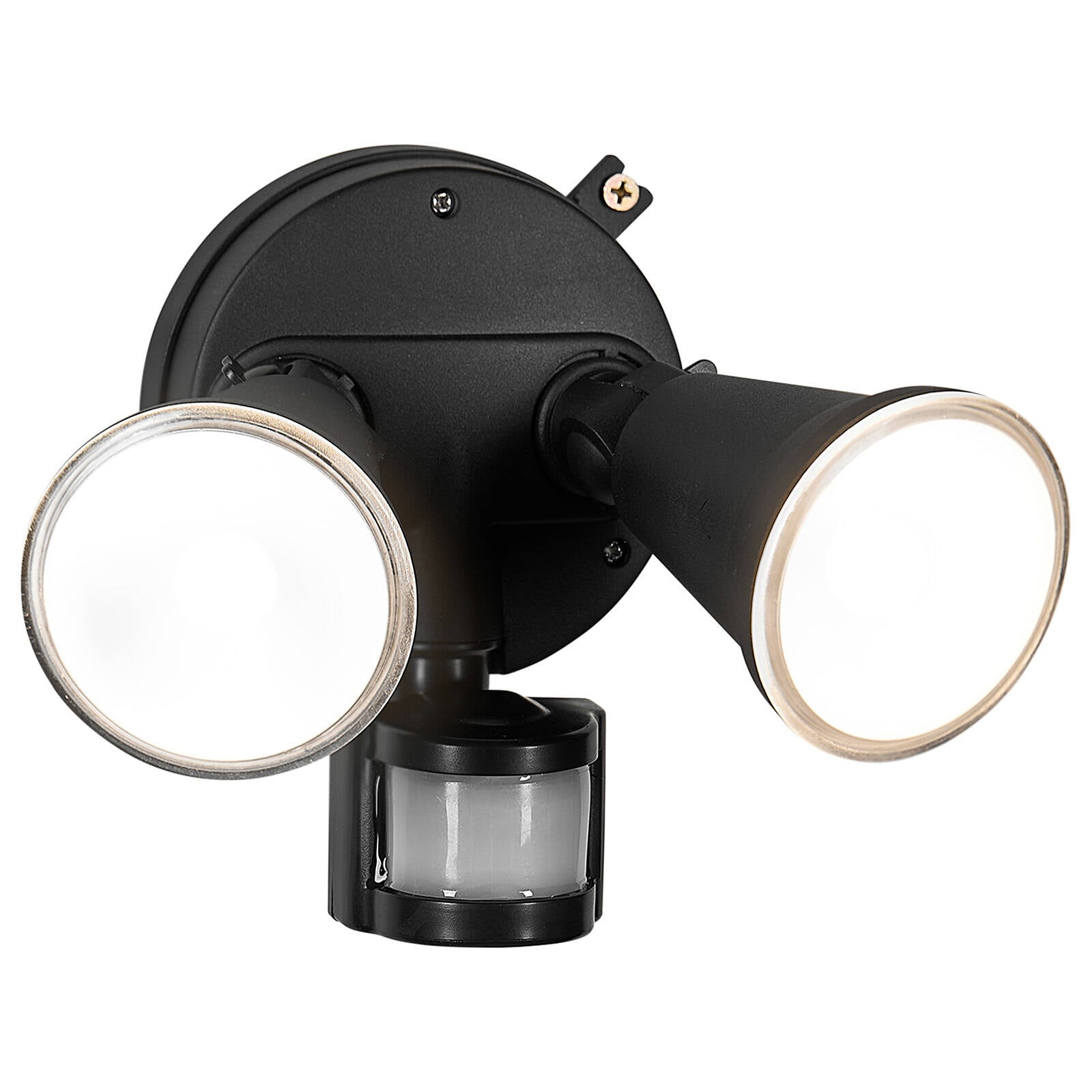 Brilliant Lamy DIY Twin 20W Security Light Black, Motion Sensing, Weather Resistant Outdoor 22637/06
