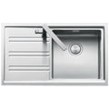 Barazza Easy single bowl sink with left hand drainer - 32L bowl, 304 stainless steel - EASY100R