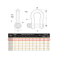 Gorilla 6mm Bow Shackle Grade S Alloy 0.5T Industrial Lifting - SuperSaverAU - view 2