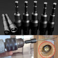 14 Sizes Socket Nut Driver Set with Bit Retention, 6-19mm Hex Shank - view 5