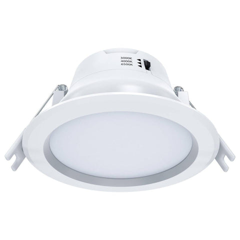 Arlec 9W Dimmable Tri-Colour Recessed Lens LED Downlight 92mm - White - SuperSaverAU - view 1