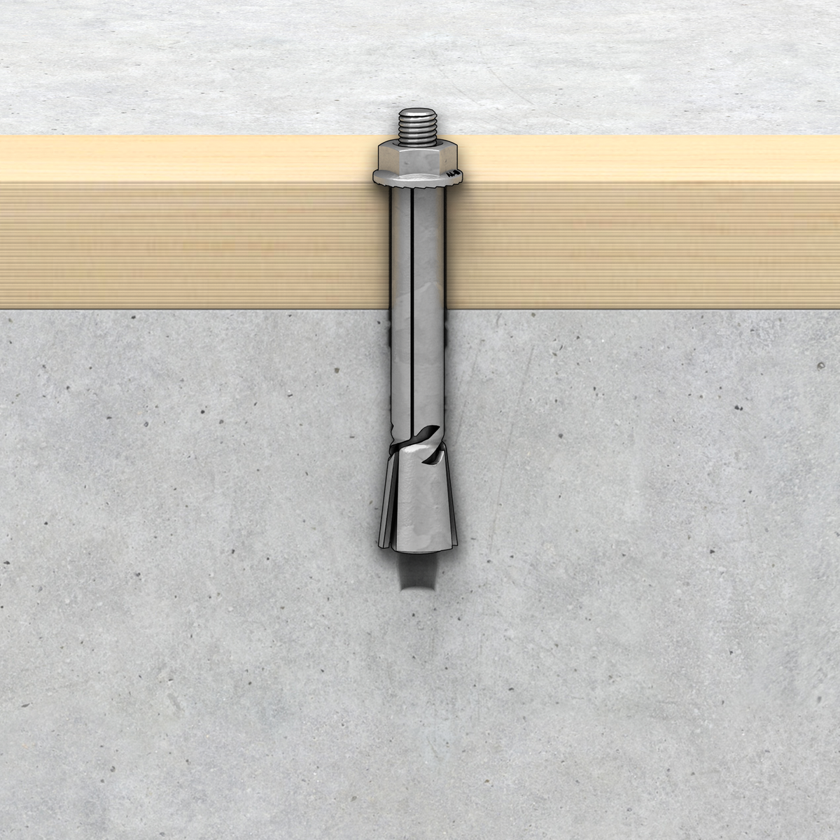 Ramset DynaBolt Plus 12mm x 70mm Galvanised Masonry Anchor Secure - SuperSaverAU - view 2