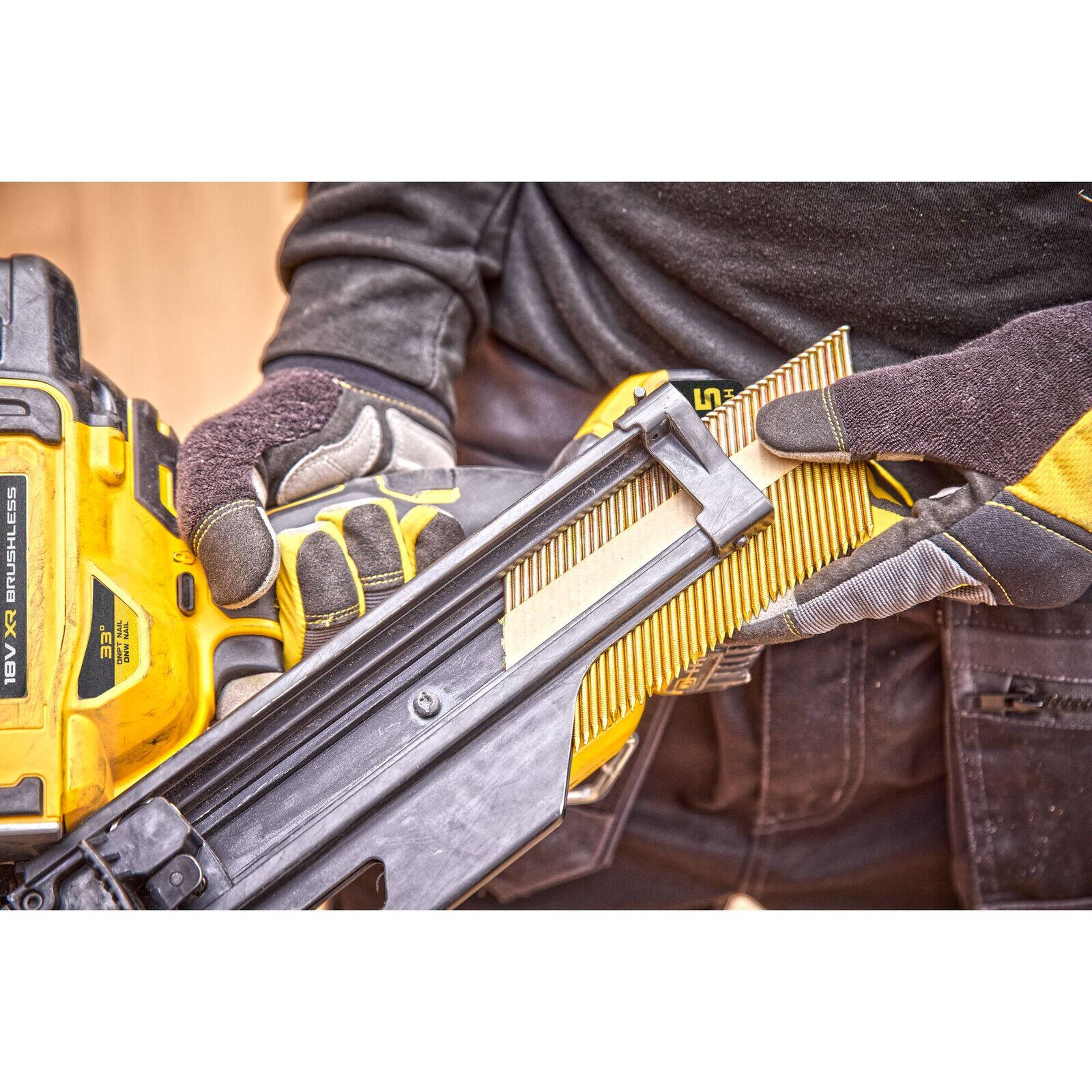 DeWALT 18V XR 33 Degree 90mm Cordless Brushless Framing Nailer Bare Unit DCN930N-XJ