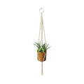 Eden 120cm Natural Cotton Macrame Plant Hanger With Ring