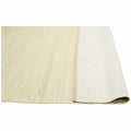 Cadrys Naturals Jute White Rug 160x230cm - Handspun Jute Flatweave, 8mm Pile - JUTENW1
