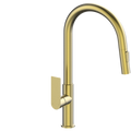 Mondella Rococo Pull Down Sink Mixer - 145mm x 435mm - Brushed Brass - Lead-Free - SuperSaverAU - view 1
