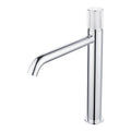 Mondella 25mm Chrome Vessel Basin Mixer - Textured Handle - Curved Spout - SuperSaverAU - view 1