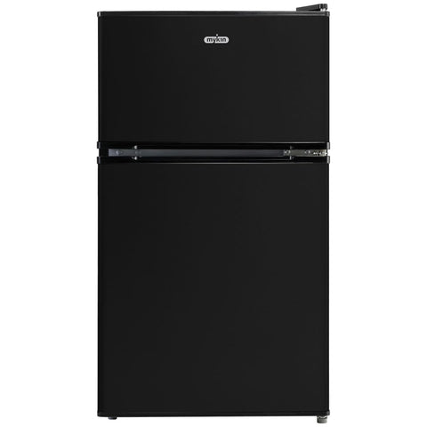 Mykin 87L Top Mount Bar Fridge - Black, Separate Freezer, 40dB Quiet Operation - MBF91B