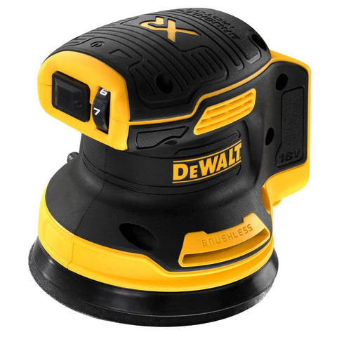 Dewalt 18V Brushless XR Random Orbital Sander 125mm - Skin Only - Cordless - Variable Speed - SuperSaverAU - view 1