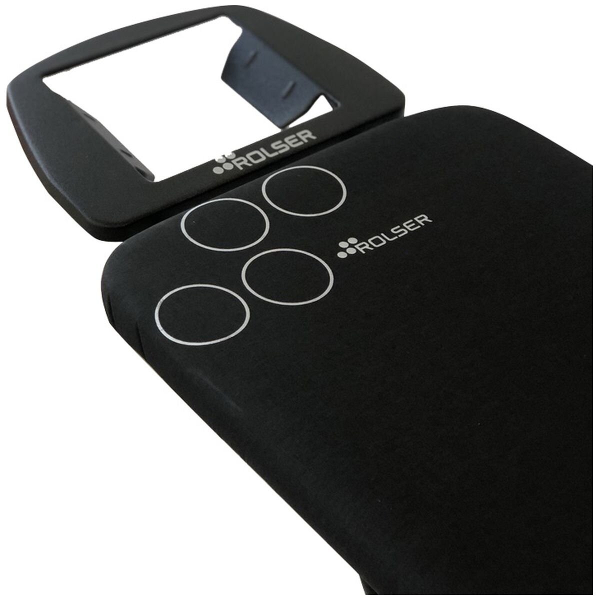 Rolser K-S folding ironing board - black tube, 6 height positions, safety lock system - R-K04016