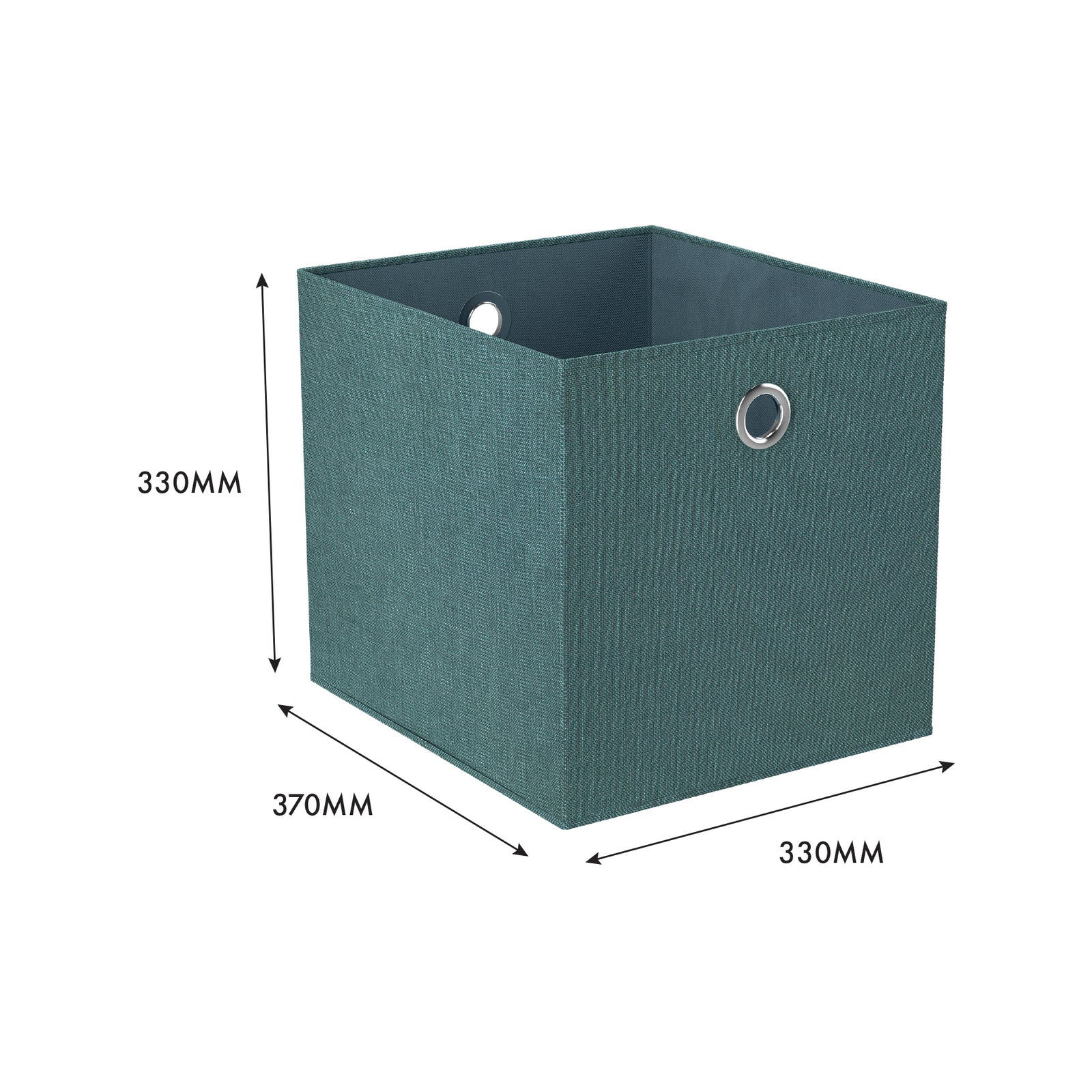 Flexi Storage Clever Cube 330 x 330 x 370mm Jade Green Fabric Insert