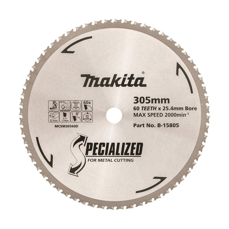 Makita 305mm 60T Metal Circular Saw Blade B-15805 - Precision Cutting - Durable - SuperSaverAU - view 1