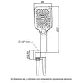 Mondella Wels Multifunction Hand Shower Set 9L/min 280mm Black Matte - Water Saving - SuperSaverAU - view 3