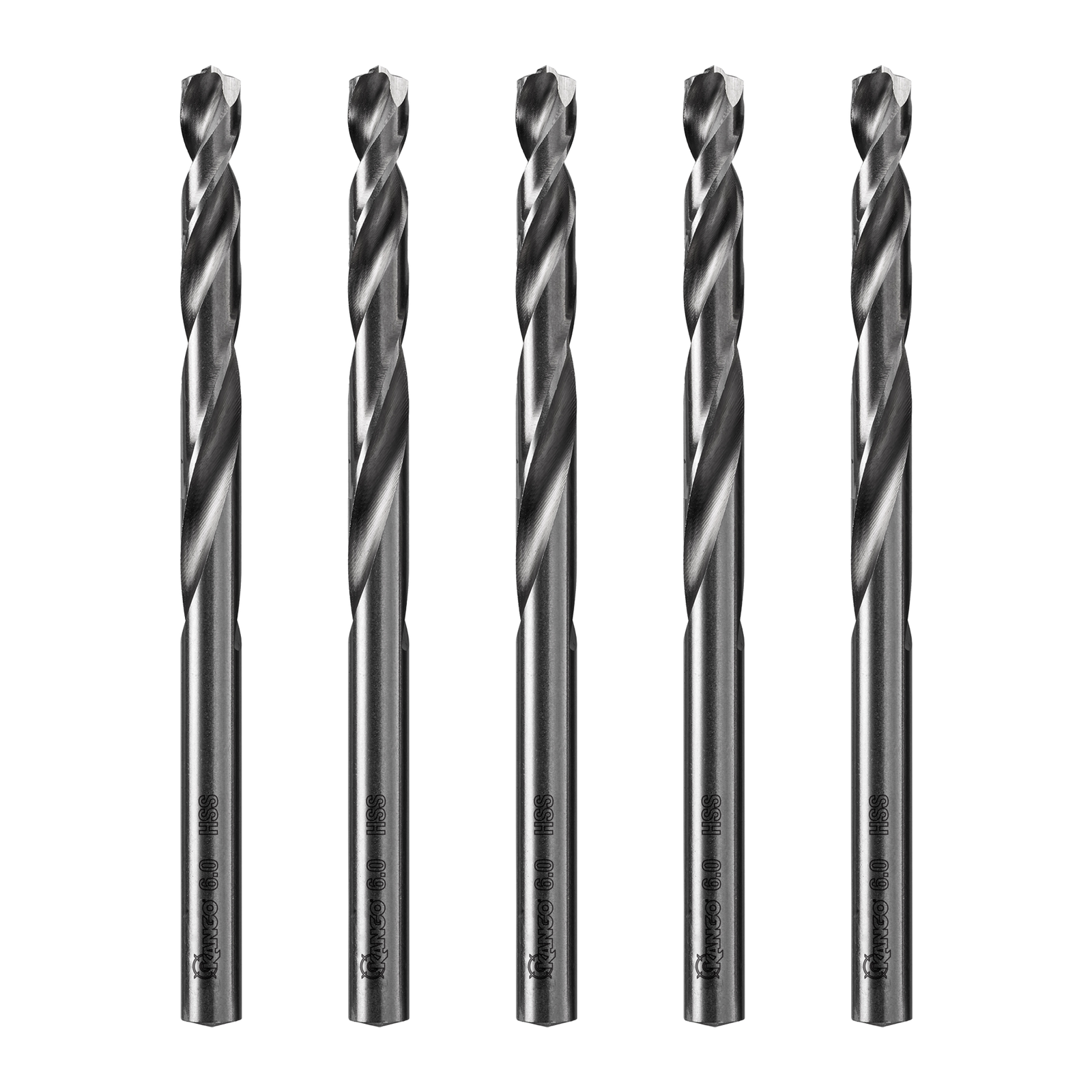 Kango 6mm HSS Drill Bit 5 Pack - Timber, Metal & Plastic