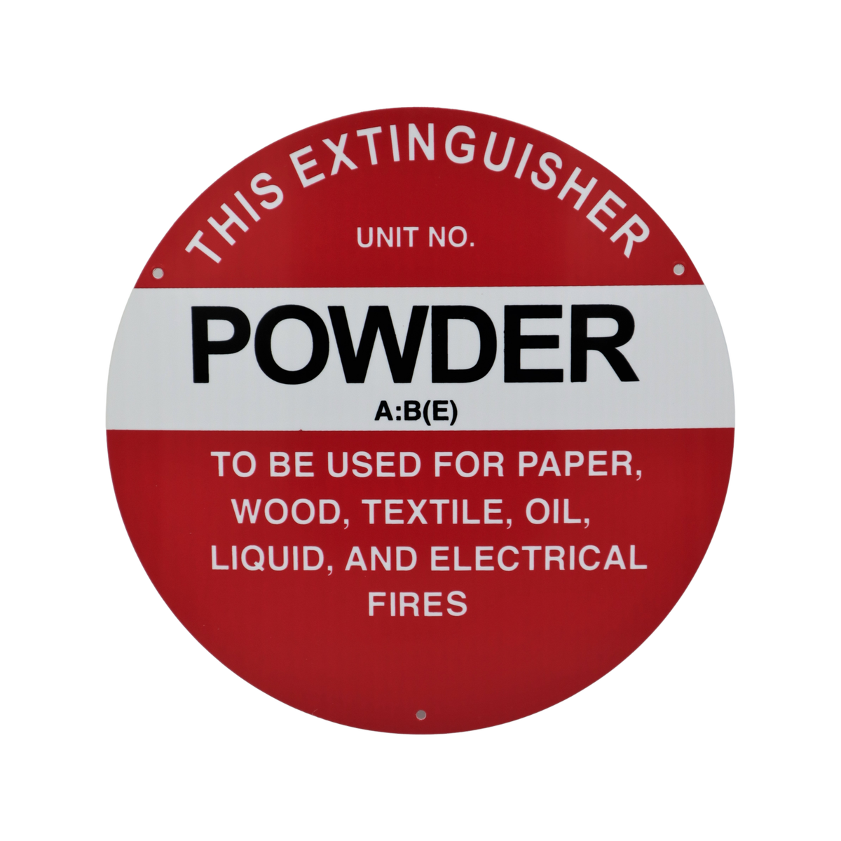 Firepro 200mm Dry Powder Extinguisher Sign - Durable Safety Indicator