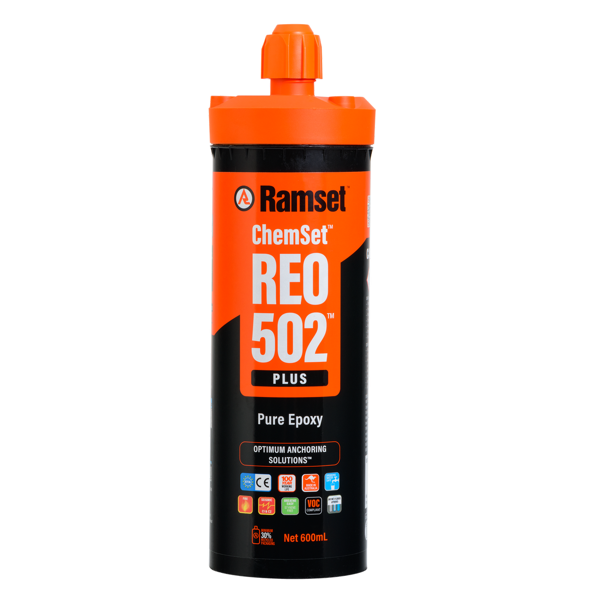 Ramset 600ml Reo502 Plus Chemset Pure Epoxy - High Bond Strength - 1.12kg - SuperSaverAU - view 1