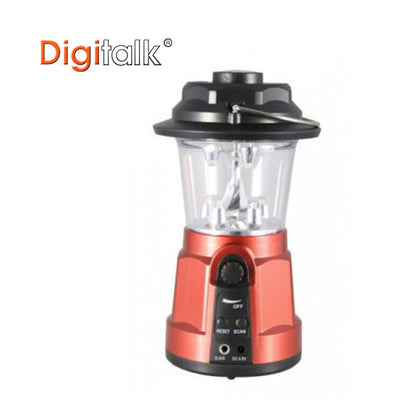 Portable LED Lantern with FM Radio, Compass, 10 x 18 cm, 8 LEDs