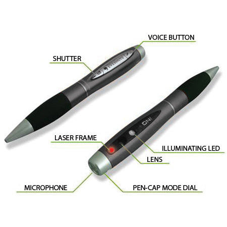 5-in-1 2D Laser Image Capture Pen with 5MP Auto-Focus Lens, USB, Voice Recorder - SuperSaverAU - view 2
