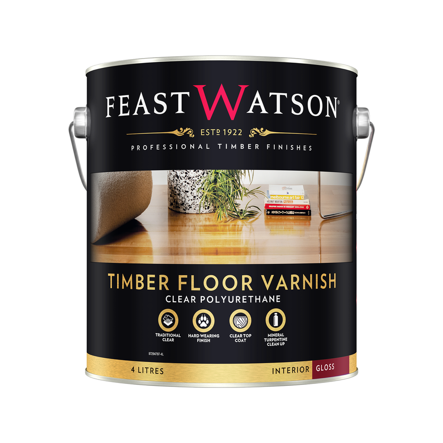 Feast Watson Timber Floor Varnish - 4L - Oil Based - Gloss Finish - SuperSaverAU - view 1