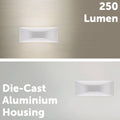 Arlec White Marina CCT LED Exterior Wall Light - 8W - 250 Lumens - IP65 - SuperSaverAU - view 4