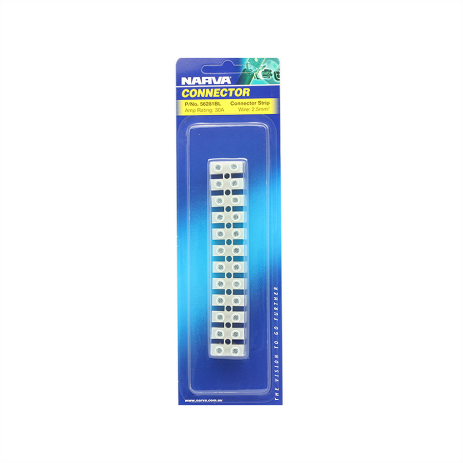 Narva Terminal Connector Strip 30A 5mm Polyamide Automotive Use - SuperSaverAU - view 1