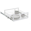 L.T. Williams Pull Out Wire Basket 54.5cm - White - 25kg Capacity - Full Extension Runners - 9707