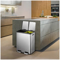 EKO 30L+30L Stainless steel Recycling Step Can - SuperSaverAU - view 3