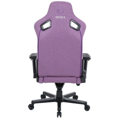 ONEX EV12 Fabric Edition Deep Purple Gaming Chair - Ergonomic Design, Lumbar Support, Adjustable Armrests