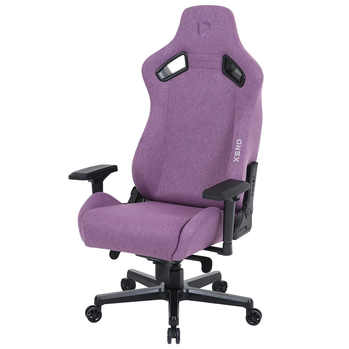 ONEX EV12 Fabric Edition Deep Purple Gaming Chair - Ergonomic Design, Lumbar Support, Adjustable Armrests