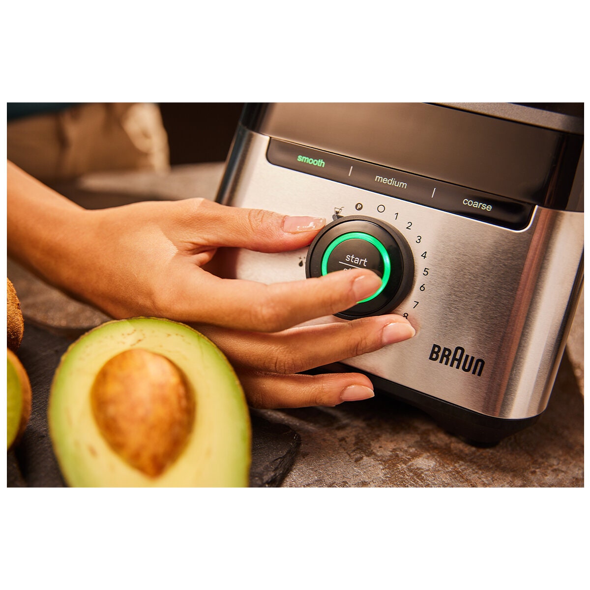Braun PowerBlend 7 jug blender - 1400W, 2L glass jug, nine food programs - JB7550BK