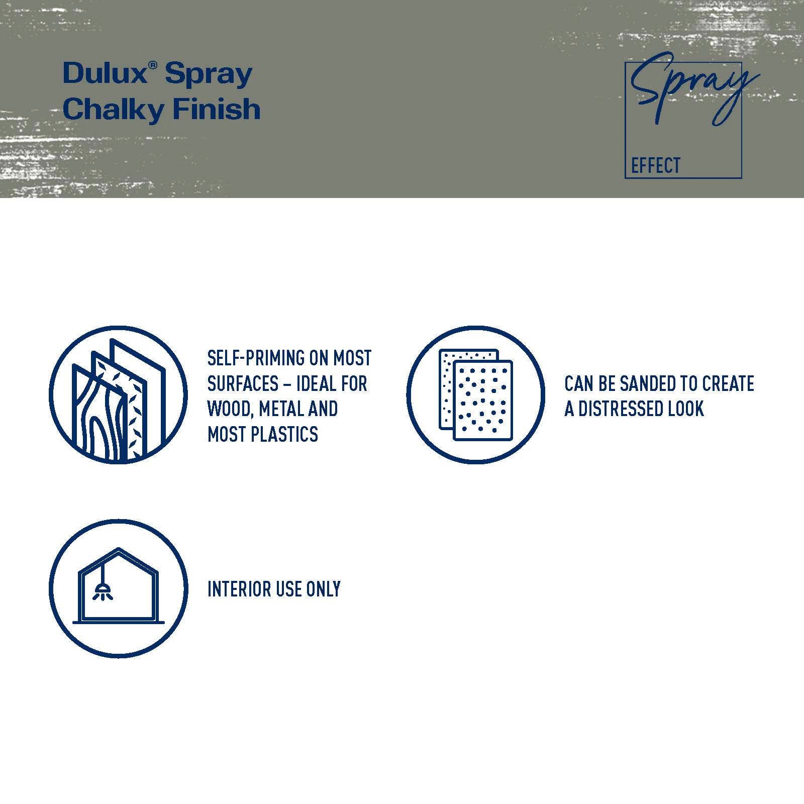 Dulux 340g Beige Filter Chalky Spray Paint