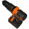 Black & Decker 18V Hammer Drill Kit - Hammer Action, 11 Clutch Positions, 2 Batteries - BDCHD18KB-XE