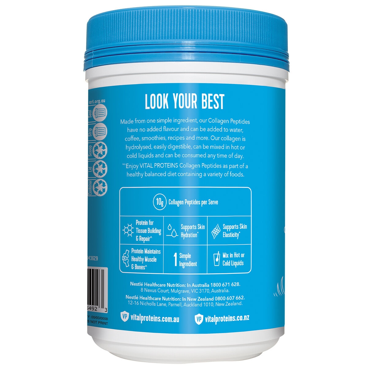 Vital Proteins Collagen Peptides Unflavoured 680g