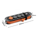 Deta Trade Tuff 3 Outlet Heavy Duty Powerboard 3m - Grey/Orange - Fast Charging - SuperSaverAU - view 4